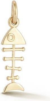 Ember Fine Jewelry 14K Gold Fishbone Charm at Nordstrom Rack