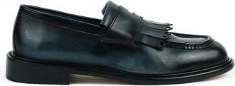 Rolando Sturlini Leren Loafer Schoen - Heren - Loafers - Blauw - 41 EU - Schoenen