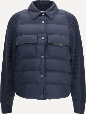 Brunello Cucinelli Giacca Piumino con catena monil Woman 40