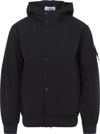 Stone Island Black Short Parka-Uomo