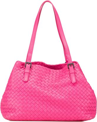 Bottega Veneta Pre-owned Womens Nappa Leather Tote Adjustable - Dusty Pink - One Size