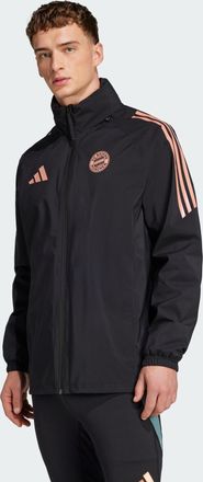 adidas adidas Performance Mens FC Bayern Tiro 24 Rain Jacket - Black - Size X-Large