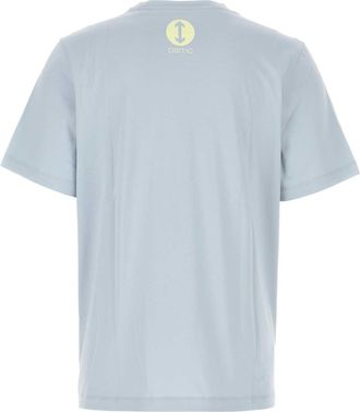 OAMC Mens Light-blue Cotton Oversize T-shirt - Light Grey - Size Medium