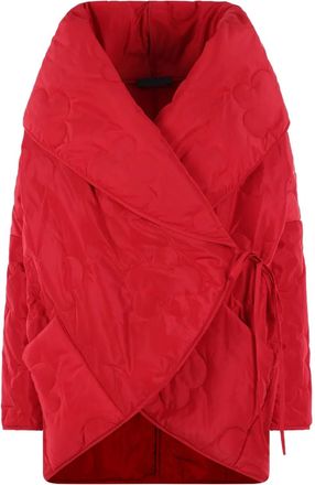 Maria Calderara Cappotto a portafoglio trapuntato - Rosso