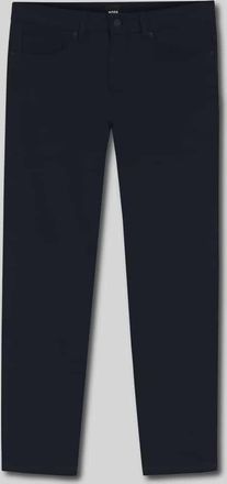 HUGO BOSS Slim Fit Hose aus Baumwoll-Mix Modell DELAWARE5 in Marine, Größe 31/32