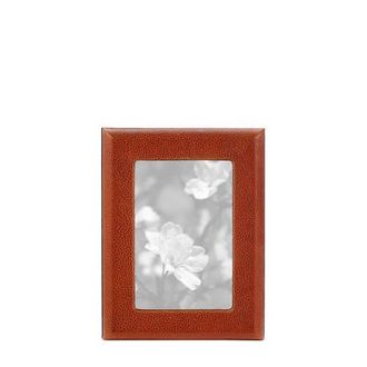 Graphic Image 4 x 6 Leather Studio Frame in Cognac at Nordstrom