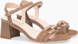 Nero Giardini Womens Suede Buckle Low Heel In Whisky