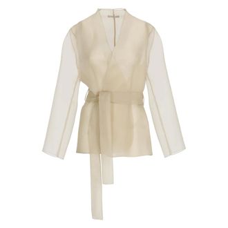 Antonelli Dames, Jassen, Beige, Maat: S Zijde