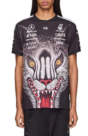Yohji Yamamoto F1 Team Graphic T-Shirt in Black at Nordstrom, Size X-Large