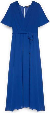 Fiorella Rubino Dream Georgette Jurk - Dames - Maxi kleedjes - Blauw - XL - Polyester - Kleedjes