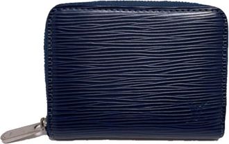 Louis Vuitton Epi Navy Epi Leather Coin Purse/Coin Case (Pre-Owned)