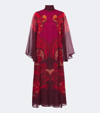 La DoubleJ Abito midi Alchemy in georgette di seta