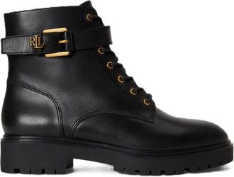 Ralph Lauren Allyson Logo Bootie - Dames - Schoenen - Zwart - Maat: 41 EU Katoen