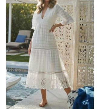 PQ Swim Juniper Midi Dress In Water Lily