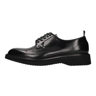 Green George Green George - Platte Schoenen - Heren - Schoenen - Zwart - Maat: 44 EU Leer