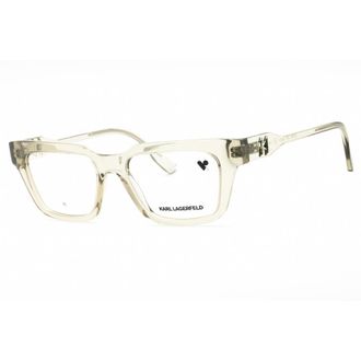 Karl Lagerfeld Unisex Beige Rectangular Eyeglass Frames KL6152