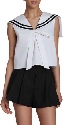 Avec Les Filles Sailor Sleeveless Top in White at Nordstrom, Size X-Large