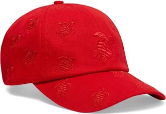 Vilebrequin Pet met geborduurde schildpadden - Rood
