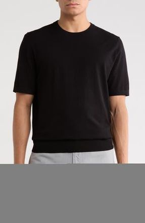Ted Baker Crewneck Knit T-Shirt in Black at Nordstrom Rack, Size Xx-Large