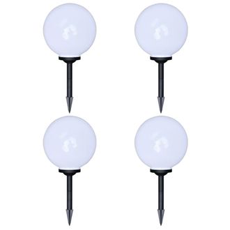 vidaXL L&aacute;mparas De Jard&iacute;n Para Camino 4 Uds Con Pica De Tierra 30 Cm Vidaxl