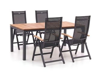 Hartman Hartman Troy/Linosa 180cm dining tuinset 5-delig verstelbaar