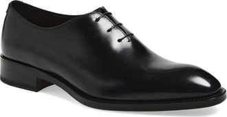 Tom Ford Burnished Wholecut Oxford in Black at Nordstrom, Size 10.5Us