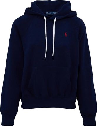 Polo Ralph Lauren Fleece Hoodie - Dames - Hoodies - Blauw - M - Katoen - Hoodies & sweatvesten