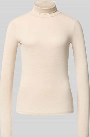 Vero Moda Slim Fit Turtleneck aus Viskose-Mix Modell LAVA GLITTER in Ecru, Größe XL