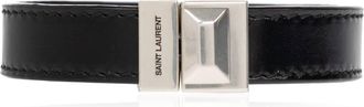 Saint Laurent Leather Bracelet, Size Medium
