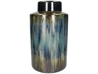 Schubiger M&ouml;bel Dose Farbverlauf Blau-Grau-Gr&uuml;n H: 48 cm