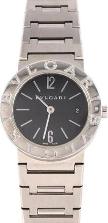 Bulgari Pre-owned Watches, female, Black, Size: ONE SIZE Pre-owned Stainless Steel Quartz