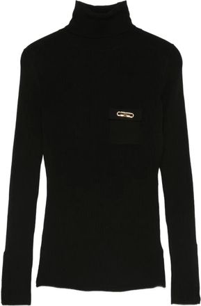 Elisabetta Franchi Maglione con decorazione - Nero