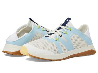 Olukai Huia Womens Shoes White Sand/Misty Blue : 5 B - Medium, Textile