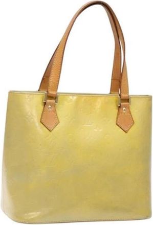 Louis Vuitton Tweedehands leren Louis Vuitton tassen - Dames - Vintage Shopper - Geel - ONE Size - Leer - Vintage