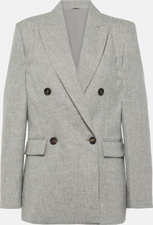 Brunello Cucinelli Wool and cashmere flannel blazer