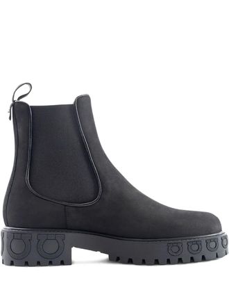 Ferragamo elastic-side Chelsea boots - Nero