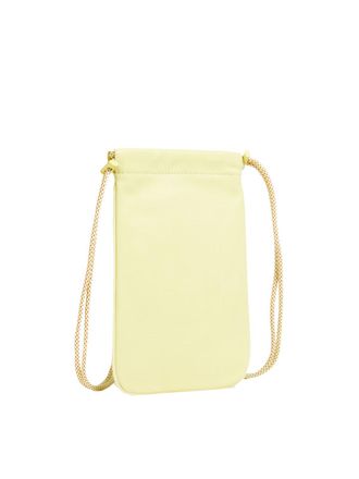 Zimmermann Womens Logo Leather Pouch Crossbody Bag Yellow > Shoulder