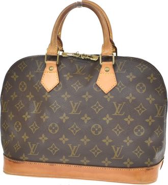 Louis Vuitton Vintage Alma Monogram Canvas Brown Canvas Handbag (Pre-Owned)