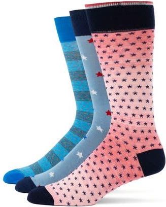 Lorenzo Uomo 3-Pack Assorted Dress Socks in Royal Blue at Nordstrom Rack, Size 10-13