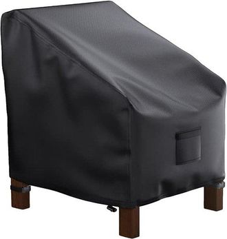 OEM Fundas Para Sillas De Exterior, 81 X 94 X 91 Cm, Funda Protectora Para Silla De Jard&iacute;n, Funda Para Silla De Tela Oxford, Negra