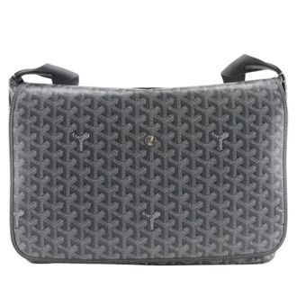 Goyard Pre-owned Capesien MM PVC Schoudertas - Heren - Pre-owned - Grijs - Maat: ONE Size