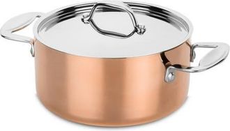 Mepra Toscana Casserole with Lid in Brass Copper at Nordstrom, Size Medium