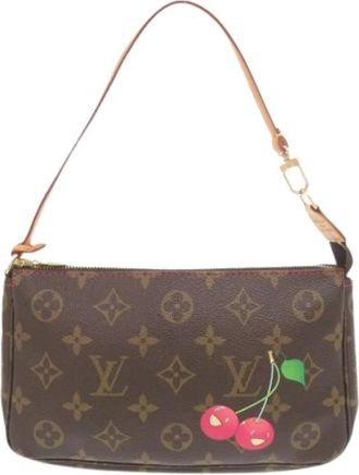 Louis Vuitton Pre-owned Canvas Schoudertas - Dames - Vintage Schoudertas - Bruin - ONE Size - Vintage