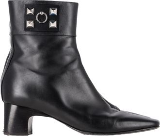 Hermès Pre-owned Womens Hermès Decouverte 50 Ankle Boots in Black Leather - Size EU 41