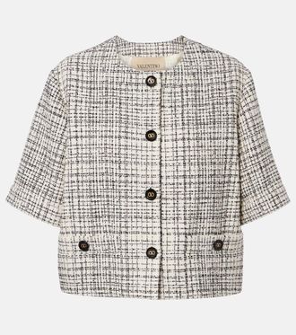 Valentino Cotton-blend tweed jacket