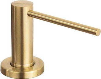 OEM Dispensador De Lavavajillas L&iacute;quido Con Bomba De Acero Inoxidable Color Oro Champ&aacute;n Y Botella Integrada Para Loci&oacute;n De Manos