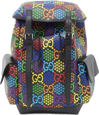 Gucci Black Gg Supreme Canvas Backpack (Pre-Owned)