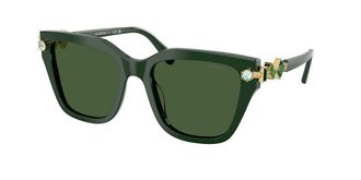 Swarovski SK6041F Asian Fit 102671 Womens Sunglasses Green Size 53