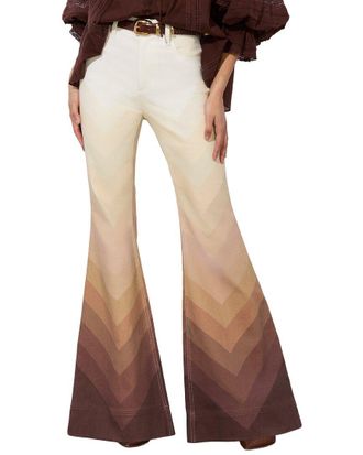 Alice & Olivia Alice + Olivia High-Rise Bell Bottom Jean