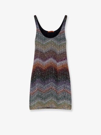Missoni Vestito corto in maglia con paillettes all-over - MISSONI - gender_Woman